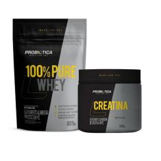 Kit 100% Whey Protein + Creatina Pura (300g) - Probiótica-Unissex