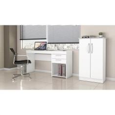 Conjunto Para Escritório Com Mesa Office E Armário Alaska Not