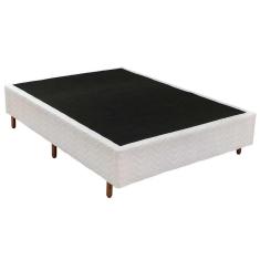 Cama Box Base Universal Casal Bordado White (138x188x20) - Polar