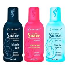 Toque suave sabonete feminino 200ml for sexy, Flor de Algodão
