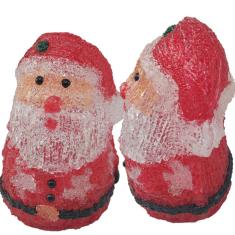 Boneco Papai Noel Mesa Enfeite Iluminado 10 Leds Decoraçao