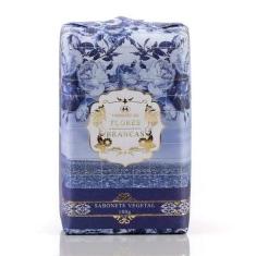 Sabonete Vegetal em Barra Flores Brancas Madressenza 180g sem cor, 10c