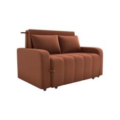 Sofá Cama 2 Lugares 138cm Amora New Cinza Matrix, Cobre