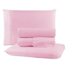 Jogo de Cama para Quarto de Casal Tecido Micropercal King 4p - ENTROU 