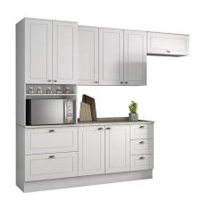 Cozinha Completa Americana 4 Peças Com Torre Quente 1 Forno Branco - Móveis Henn Branco