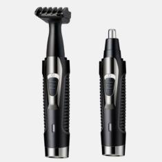 Maquininha 2 em 1 Completa Para Remover Pelos De Orelhas E Bigode - Ke