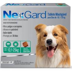 Nexgard Cães 10 a 25 kg Cx 3 comprimidos - Merial