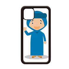 Capa Smile Blue Algeria Cartoon para iPhone 12 Pro Max para Apple Mini Mobile Case Shell