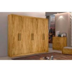 Guarda Roupa 6 Portas  e 4 Gavetas Zeus Rovere - Bianchi