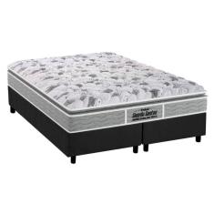 Cama Box King: Colchão Ortopédico Probel D45/EP Guarda Costas Próextreme Plus + Base CRC Suede Gray(193x203)