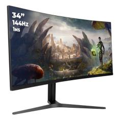 Monitor Gamer Tela Curva Ultra Wide Luz Led Colorida 34  1ms DELTA-M3421