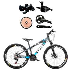 Bicicleta Aro 26 VikingX Tuff25 Hidráulico 1x12 velocidades Kit Absolute Wild-Unissex
