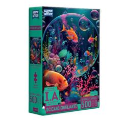 Quebra-cabeça Nano 500 peças- I.A. Oceano Cintilante-Toyster