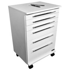 Mesa Auxiliar Para Clínicas +1 Bandeja De Estética Branca