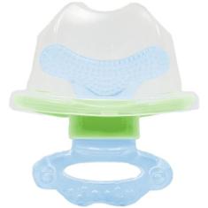 Mordedor com massageador de gengiva azul Buba, Azul