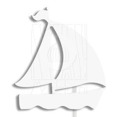 Luminária Abajur Parede Barco Madeira G9 30cm Decoração Bebê - Madelum