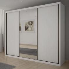 Guarda Roupa Casal com Espelho 3 Portas 6 Gavetas Vegas