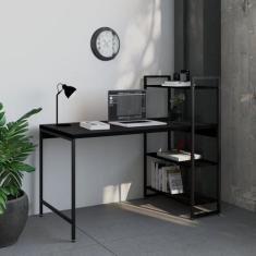 Escrivaninha Mesa Escritório com Estante Estilo Active 3 Prateleiras 1