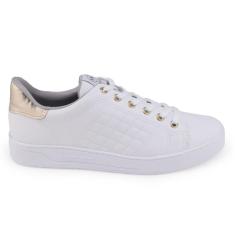 Tênis Feminino Via Marte 020-001 casual napa cadarço-Feminino