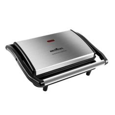 Sanduicheira Grill Britânia Press BGR27I, Chapas com revestimento antiaderente, 850W, Inox