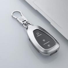 TPHJRM Porta-chaves do carro Capa de liga de zinco inteligente, adequada para Chevrolet Cruze Spark Sonic Camaro Volt Bolt Trax Malibu, Porta-chaves do carro ABS Smart porta-chaves do carro