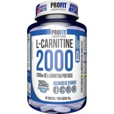 L-Carnitina 2000 + 250Mcg Cromo - 60 Tabletes - Profit - Profit Labora