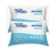 Kit 2 Travesseiros 50x70cm Anti Stress Firme Master Comfort