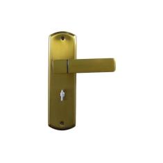 Fechadura para Porta de Banheiro com Espelho Capri 40mm Mgm Bronze Latonado