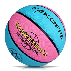 Bola de basquete infantil tamanho 3 (55,88 cm), bola de basquete juvenil tamanho 5 (70,5 cm) para jogos de jogos em ambientes internos, parque ao ar livre, praia e piscina