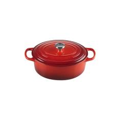 LE CREUSET Panela Oval 27 cm - Signature, Vermelho, Ferro Fundido