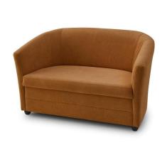 Sofá Namoradeira Mari Boucle Estofama, Terracota