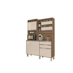 Kit Cozinha Smart 5 Portas Freijó/Off White - Vitamov