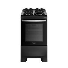 Fogão Dako 4 Bocas com Mesa de Vidro Mega Chama Supreme Glass Preto Bivolt