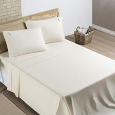 Jogo Cama Lençol Percal 200 Fios 100% Algodão Liana King 04 - Bia Enxo