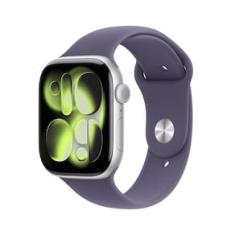 Apple Watch Series 11 GPS 46mm Prateado Pulseira M/G Esportiva Roxo-Névoa