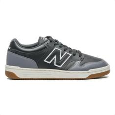 New Balance Tênis 480 Low, Masculino, Preto/Grafite, 38