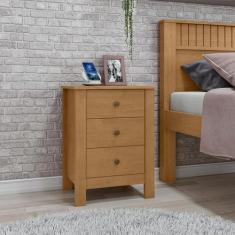 Mesa De Cabeceira Maggiore C/03 Gav New AMÊNDOA CLEAN - Móveis Lopas