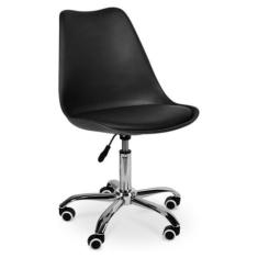 Cadeira Eiffel Office Base Giratória - Preta - Magazine Decor