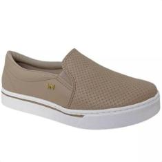 Tênis Slip on Via Marte Napa Flower 016-009-01 -Feminino