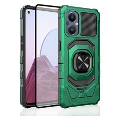 Ailiber Compatível com OnePlus Nord N20 5G, capa 1+Nord N20 com protetor de tela, suporte de anel para suporte magnético para carro, capa protetora resistente à prova de choque para OnePlus Nord