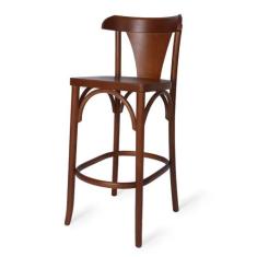 Banqueta Alta de Madeira Itália - Lideratti, Pinhão - Verniz