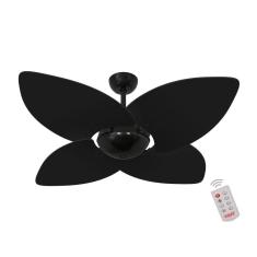 Ventilador De Teto Dormamu Nero Office 4 Pás Preto 127v Com Controle