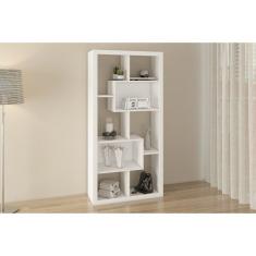 Estante Para Sala E1712 C/ 2 Nichos Branco - Tecno Mobili