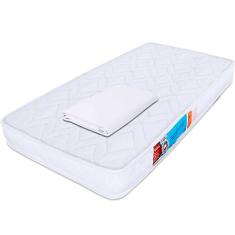Colchão Mini Cama Infantil Montessoriana Espuma D18 + Lençol Avulso com elástico Percal 180 Fios Antialérgico 148x68x12 bf Colchões