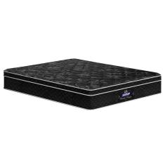 Colchão de Molas Pocket Casal 1,58m Pérola Negra Gazin Preto