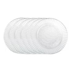 Jogo De Pratos De Vidro Fundo Duralex Primavera - 6 Peças