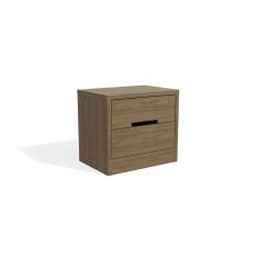 Mesa De Cabeceira Com 2 Gavetas Kappesberg Nogueira S822