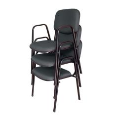 03 Cadeiras para Auditórios Linha Hotel Auditório Cinza