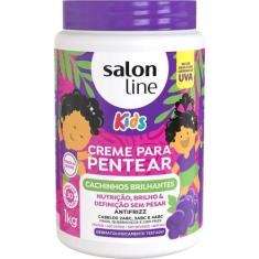 Creme para Pentear Salon Line Kids Cachinhos Brilhantes Uva 1kg