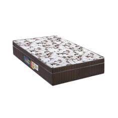 Colchão Espuma Orthoface Euro Pillow Brown Solteiro D28 88x188x25cm Claro Estampado Polar